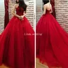 2019 Bellissimo abito rosso Quinceanera Appliques in pizzo di alta qualità Tulle Sweet 16 Long Girls Party Pageant Ball Gown Plus Size Custom Made