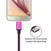 1M 3FT 2M 6FT 3M 10 FT Metall Kupfer Micro USB Ladegerät Sync Daten gewebt geflochtene Schnur Daten Sync Ladekabel für Android Samsung Smartphone