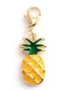 20PCS/lot Gold Plate Pineapple Floating Pendant Charms Fit For Magnetic Memory Locket Necklace Bracelet Jewelry Making