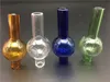 Universal Colored glass bubble carb cap round ball dome for XL thick Quartz thermal banger Nails glass water pipes, dab oil rigs