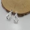 10 pièces de décoration en spirale, offre un pendentif cage de perles en argent plaqué or-ajoutez votre propre pierre de perle pour la rendre plus attrayante218A