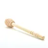 Wholesale- 1 PCS Wooden Stirring Stick Rod Spoon Dip Drizzler Server Long Wooden Mini Bee Honey Dipper Stirrer Muddler 145mm1