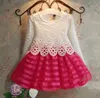 Kleinkind Kleidung Baby Mädchen Kleider Kinder Tutu Häkelspitze Kleid Langarm Prinzessin Kleid Mädchen Kleidung Herbst Kinder Kleid für Mädchen 3-8Y