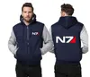 冬のコートの男性暖かい厚いフリースN7フード付きジャケット新しいファッションカジュアルな上着衣料品ジャケット