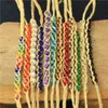 200 pz all'ingrosso braccialetti di fascino branello di cristallo amore braccialetti di erba Rafi fatti a mano signora desidera braccialetti di corda erba