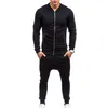 Mannen Casual Wear Set Mode Broek Sweatshirts Plus Size XXXL Ropa de Deporte Pak Black Fitness Tight Mens Trainingspakken