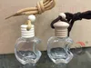 14 ml auto parfum fles hanger appelvorm glas parfum flessen auto ornamenten luchtverfrisser met paddestoel cap etherische olie diffusers