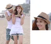 Moda Para Plaża Czapki Damskie Męskie Unisex Neon Brim Sun Słomiany Panama Hat Dream DH12 Cap