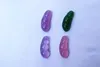 천연 핑크 마노 녹색 콩 (사계절 안전) 손으로 조각 한 펜던트 목걸이