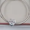 Andy Jewel Mothers Day 925 Sterling Silver Beads Mother Heart Charm Adatto a bracciali gioielli stile Pandora europeo Collana 79188232Y