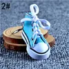 Vente en gros - Creative Key Chain Toile Chaussures Key Chain Casual Chaussures Porte-clés Couleur Chaussures Pendentif Creative Gift Keyrings CA001