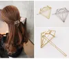 Vintage européen creux diamant pinces à cheveux femmes filles fête bijoux de cheveux accessoires métal doré épingles à cheveux pinces à cheveux