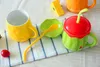 Tasses à café colorées en céramique de fruit avec le couvercle 500ml créatif
