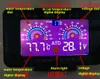 DC9V-45V 3 i 1 LCD Digital Display Kombinationsmätare (spänning + vattentemperatur + biltemperatur) för bil, lastbil