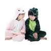 pyjama une pièce pour enfants mignons dessin animé dragondinosaure vêtements de nuit épais pour 310 ans enfants garçons filles pyjama grenouillère vêtements de nuit 8874099