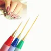 3 pièces pinceaux à ongles Nail Art Design bricolage acrylique dessin peinture rayures UV Gel stylo brosse ensemble # R498