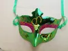 Flash Glitter Party Kostuum Oogmaskers Dames Eyewear Halloween Theme Maskerade Party Mask, Half Gezicht Plastic Masker 6 Kleuropties One Size