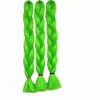 Ren färg JUMBO BRAIDING HAIR OMBRE SYNTHETISK KANEKALON 3PCS / LOT SYNTHETISK BRAIDS 100G / PC SYNTHETIC HAIR EXTENSIONS