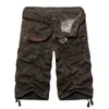 Wholesale-Camouflage Man's Shorts With Zipper Pockets Bermuda Baggy Cotton Short Pant Men Summer Casual shorts homme Khaki Breeches Male