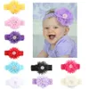 Baby Headbands Chiffon Flowers Headband for Girls Toddler Boutique Elastic Hair Bands Childrens Pearl Rhinestones Hair Accessories