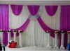 3m*4m 3m*6m 4m*8m Wedding Backdrop Swag Party Curtain Celebration Stage Performance Background Drape Silver Sequins Wedding Favors Suppliers