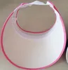Large brim mesh clip on visors sun caps sport hat for women 287a