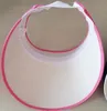 Large brim mesh clip on visors sun caps sport hat for women free shipping