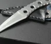 Högkvalitativ Damaskus Karambit Claw Knife 58-60hrc Blades Utomhus Camping Fotvandring Fiske Fasta Bladknivar med Leaer Shaath