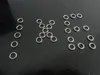 grossist Stark Rostfritt stål Open Jump Ring Split Ring 5x1mm / 6*1mm / 7*1mm / 8*1mm Smycken Hitta Silver Polerat mode DIY BLING