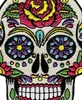 Low Custom Sugar Skull Calavera Patch, besticktes Skelett-Emblem zum Aufbügeln, Tag der Toten, 245 r