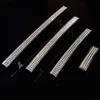 160mm fashion deluxe rhinestone wardrobe kitchen cabinet door handles silver glass crystal bookcase drawer knobs pulls 128mm 5"