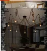 E27 Corda Drop Edison Bulbs Vintage Net Spider Lampadari a soffitto Ciondolo a soffitto Creativo Bar Lampada FAI DA TE Cafe Fata Luci Fata Weave Filo