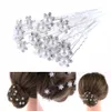 20 PCS Beau mariage Bridal Hairpin Crystal Righestone Pearl Flower Hair Pin Sticks Clips Barrette Hair Accessories9418061