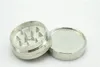 2-tier Mini-dente Grinder Diâmetro 42 MM ponto de pintura de liga de zinco prata quebrado cigarro