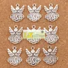 Pendentifs à breloques ailes d'ange volant, lot de 120 pièces, 21, 5x15, 4mm, argent Antique, L216, résultats de bijoux, composants 230U