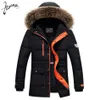 Hurtownia - Kuamai 2016 Mężczyźni Bawełniana Downa Odzież Marki Quality Fur Collar Ciepły Casual Parka Płaszcz Moda Slim Wiatr Winter Jacket Mężczyźni XXXL