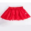 Halloween Weihnachten Lolita Spitze Mesh Zweilagiger Mini Tanz Tu Tu Rock mit Schleifendetails Damen TÜLL Rock Weiß Schwarz Rot Lila