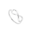 Goedkoop Prijs Nieuwe Mode Eenvoudige Verzilverd Infinity Ringen Nummer 8 voor Dames Party Gift Eindeloze Accessoires Minimalistische Sieraden EFR069