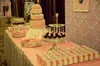 Cake plateado pastel de pastel de pastel adornados decoraciones de boda bandeja para hornear