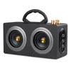 Haut-parleur 20W Haut-parleurs Bluetooth portables en bois Danse Haut-parleur extérieur sans fil Stéréo Super Bass Subwoofer avec poignée radio FM