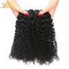 Vente en gros pas chère Kinky Burly Wave Bundles Brésilien Human Hair Extensions 4 Bundles avec Couleur Nature Color Colory Cable Bleaauche capable de livraison gratuite