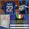 INT ucl final 2010 Match Worn Player Issue Shirt Jersey Zanetti Sneijder Milito Football Custom Name Patches Sponsor