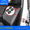 QCBXYYXH 4Pcs/lot ABS Car Door Lock Protective Covers For Citroen C4 Aircross DS3 DS4 DS5 C4L C5 C3-XR C-Elysee Quatre Picasso