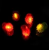 Novelty Led Strawberry Finger Ring Halloween Barn Blinkande LED Handskar Ring Silikon Finger Ljus Rolig Baby Toy