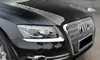 Högkvalitativ ABS Chrome 2st Car Headlamp Dekoration Trim, Frontlampa Dekorativ Trim Bar för AUDI Q5 2010-2013