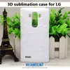 50 stks Nieuwe Collectie voor LG G3 4 5 6 Sublimatie 3D-zaak 3D-lege cover voor LG V10 V20 3D-witte behuizing