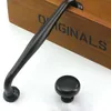 96mm 128mm modern simple black furniture handles drawer cabinet knobs pulls 5" 3.75" antique black dresser door handle