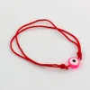 Nouveau Kabbale Bracelet à cordes rouges mélange de couleurs résine mauvais œil perle rouge Protection santé chance bonheur Bracelets 100 pièces B-35