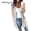 Women Long Sleeve loose knitting cardigan Autumn Winter Fashion Womens Knitted Female Cardigan pull femme drop shipping