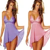 Sexy Set Wholesale- Femmes Lingerie Vêtements de nuit Sous-vêtements Vêtements de nuit Dentelle Babydoll Robes G-string